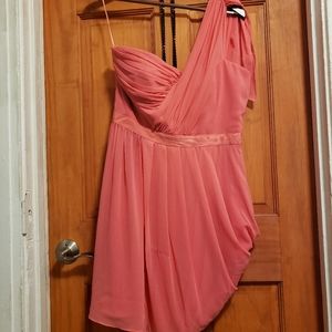 BNWOT Jessica Simpson Coral Ruched dress